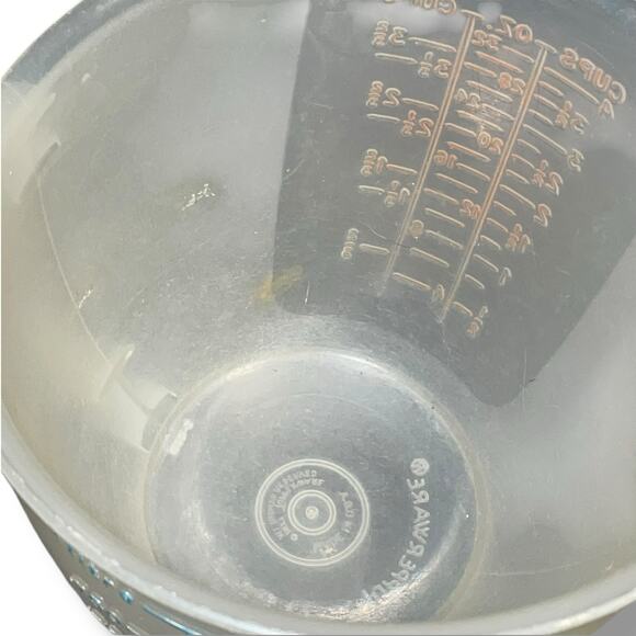 Vintage Tupperware Mix N Store Measuring Bowl 4 Cups Pitcher 32 oz 1288 1 Liter - Picture 6 of 12